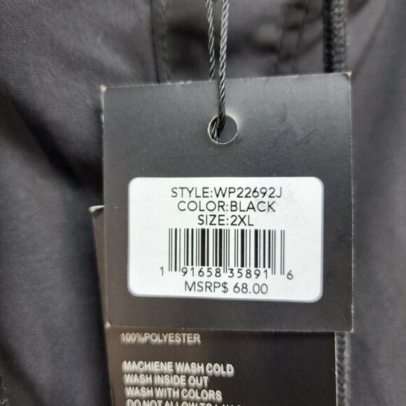 Mens Decibel 2XL Black Cargo Jogger Pants With Elastic Waist & Ankle Cuffs - Picture 11 of 16